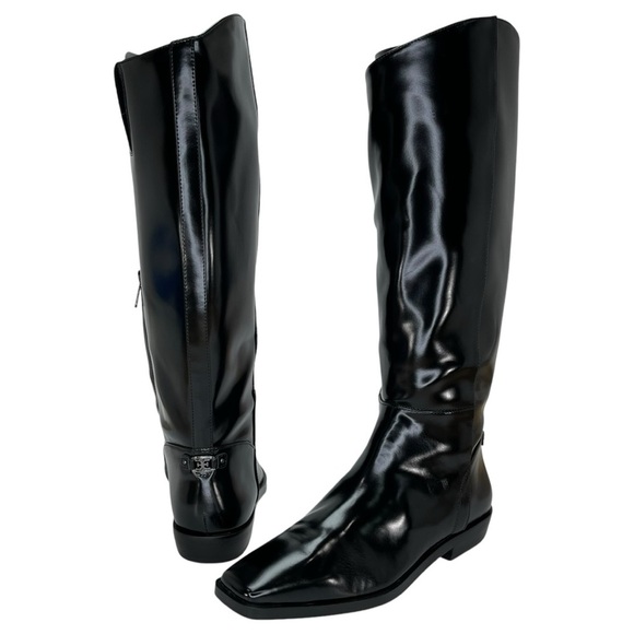Sam Edelman Cesar Black Snip-Toe Knee High Womens Riding Boots Size 6.5M - Picture 12 of 15